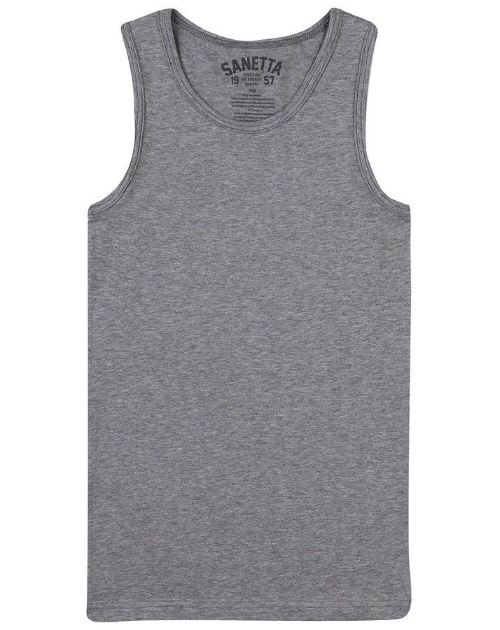 Unterhemd SPORT BOY in grau melange