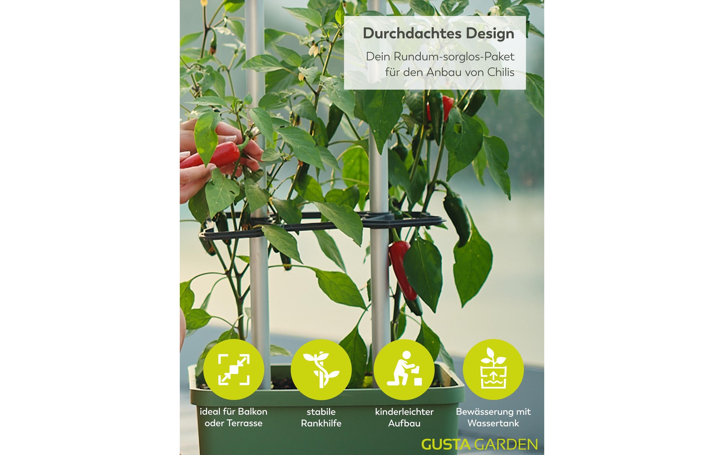 Gusta Garden Anzuchttopf »Charly Chili XL«