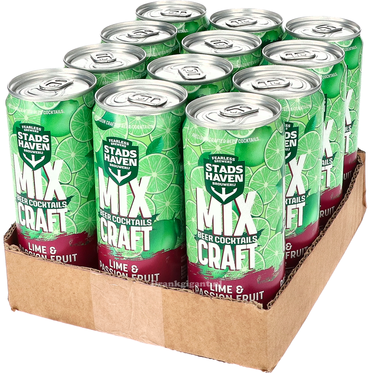 Stads Haven Mix Craft Lime & Passion Fruit Beer Cocktail 12x33cl (Tray) 396 cl