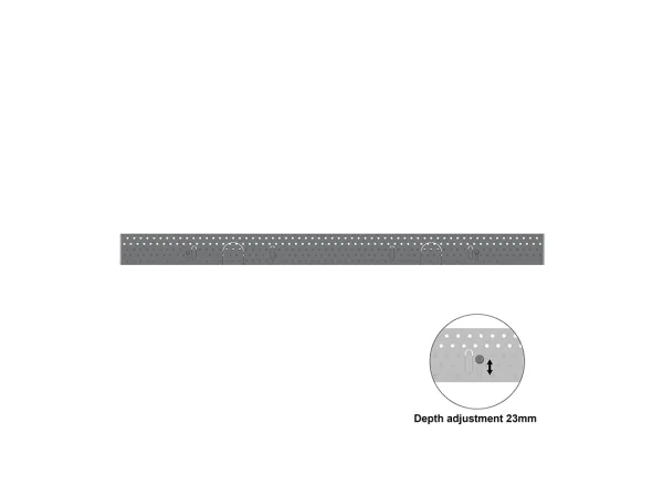 Multibrackets M Pro Series - Indelukke - for digitalt skiltepanel - ledning, medium - stål - sort - skærmstørrelse: 75