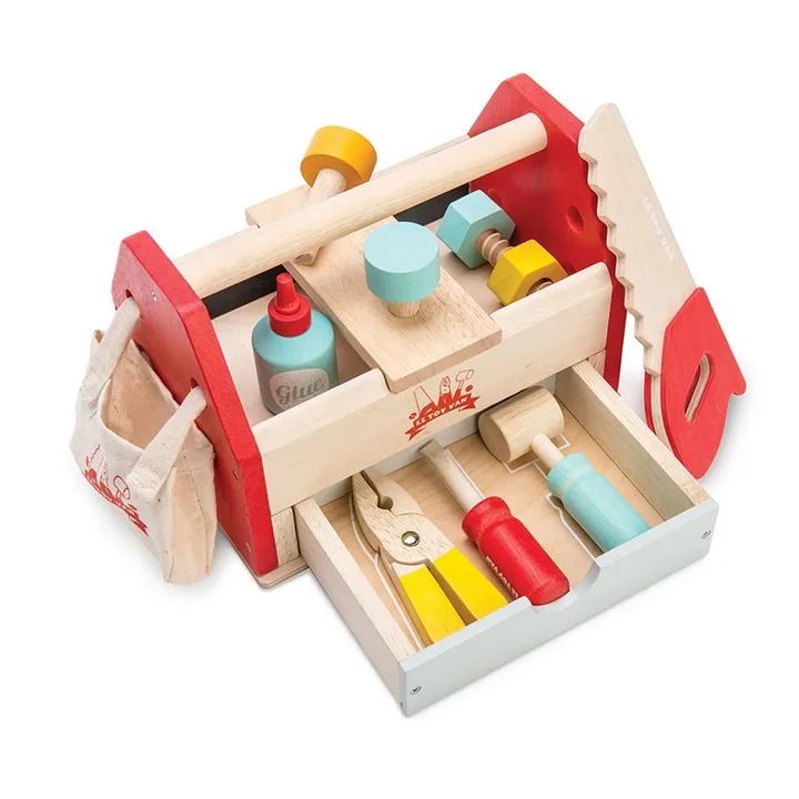 Le Toy Van Boîte à outils en bois et ses 11 accessoires