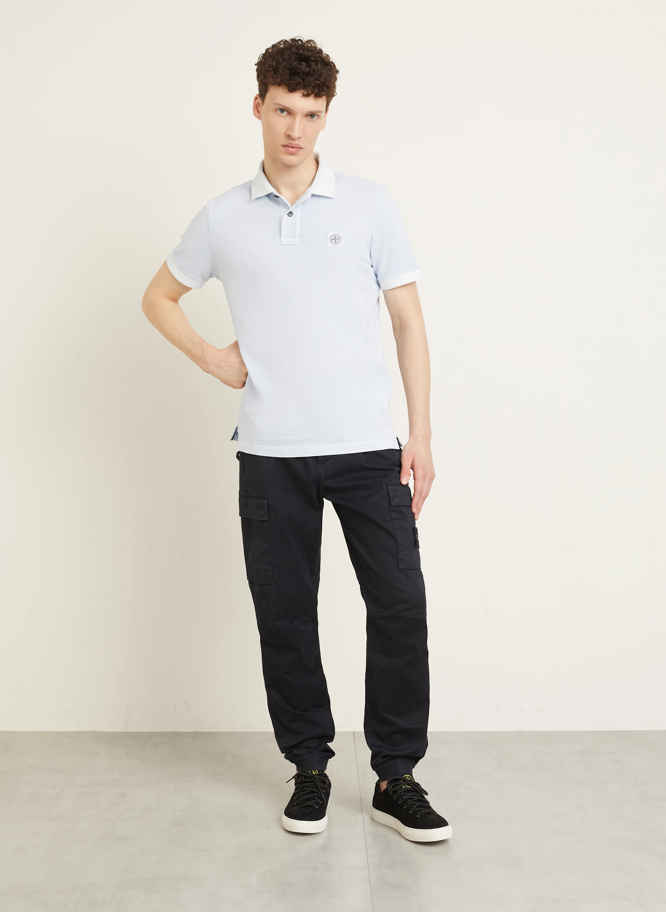 STONE ISLAND Piqué-Poloshirt Slim Fit