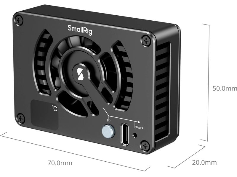 Smallrig Kühlungssystem für Sony / Canon / FUJIFILM Kameras Leise, leistungsstarke Kühlung