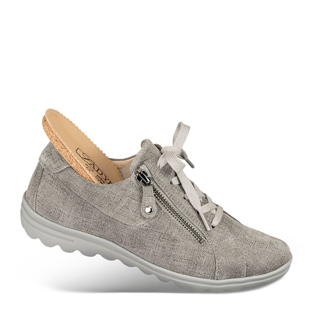DAMEN - Schnürschuh MAXIMA grau-geprägt
