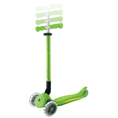 Authentic Sports Globber Primo Foldable Plus Lights grün-lime grün, mit Leuchtrollen