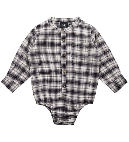 Petit by Sofie Schnoor Hemdbody L/æ - Grau Kariert