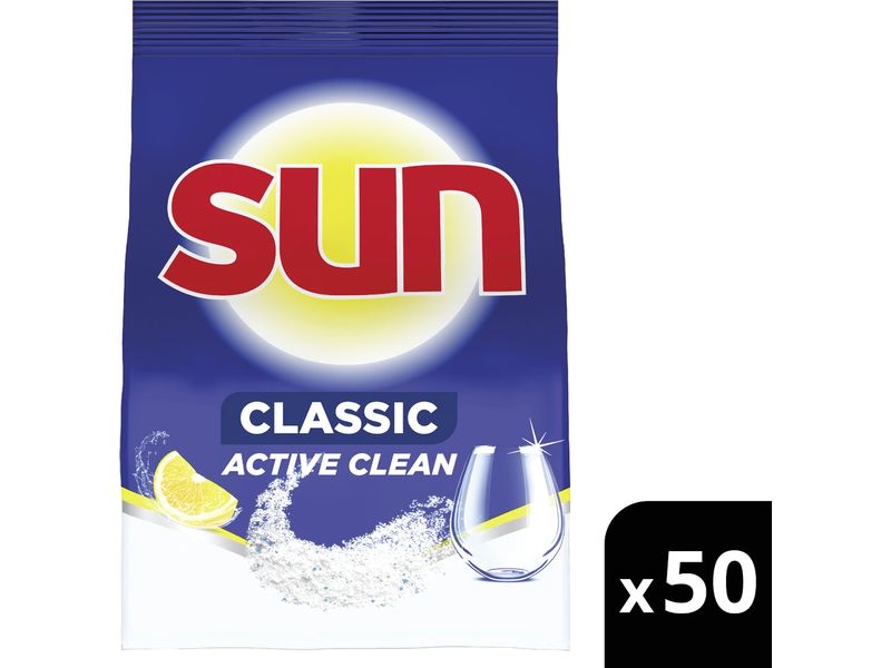 SUN Geschirrspülmittel Classic Pulver Lemon 950 g Kraftvolle Basis-Reinigung