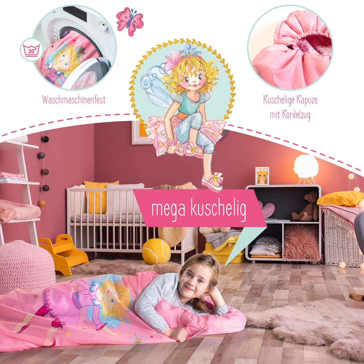 Skandika Prinzessin Lillifee Kinderslaapzak