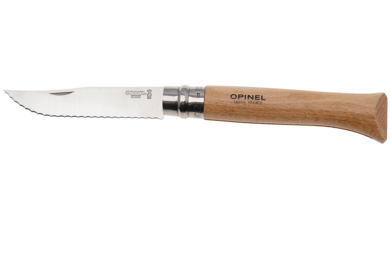 Opinel No. 12 002441 Beech Wood, gekarteld zakmes