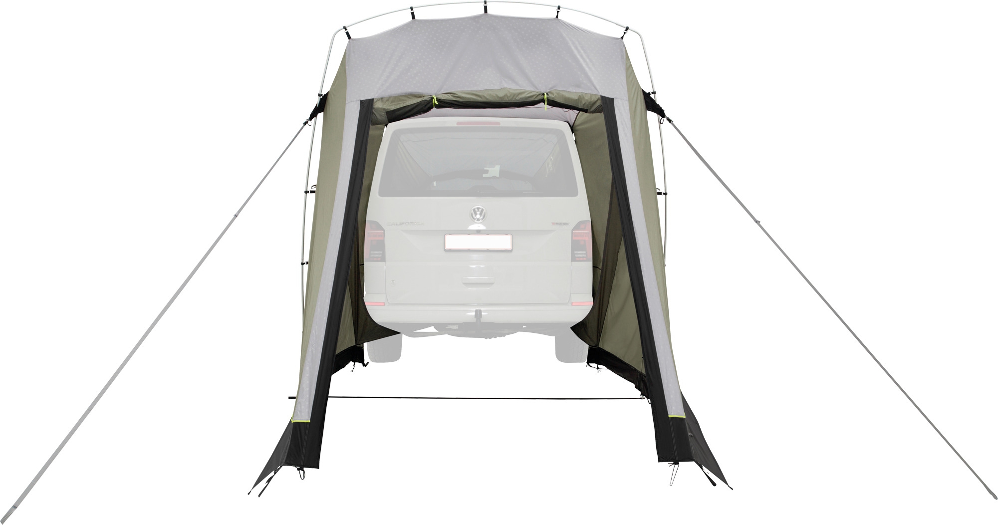 Outwell Sandcrest L Vorzelt / Heckzelt für Campingbusse / Transporter Grün