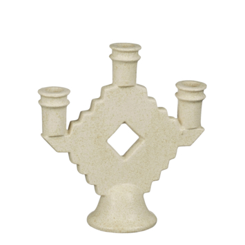 Kandelaar beige - l21xb8xh23,5cm