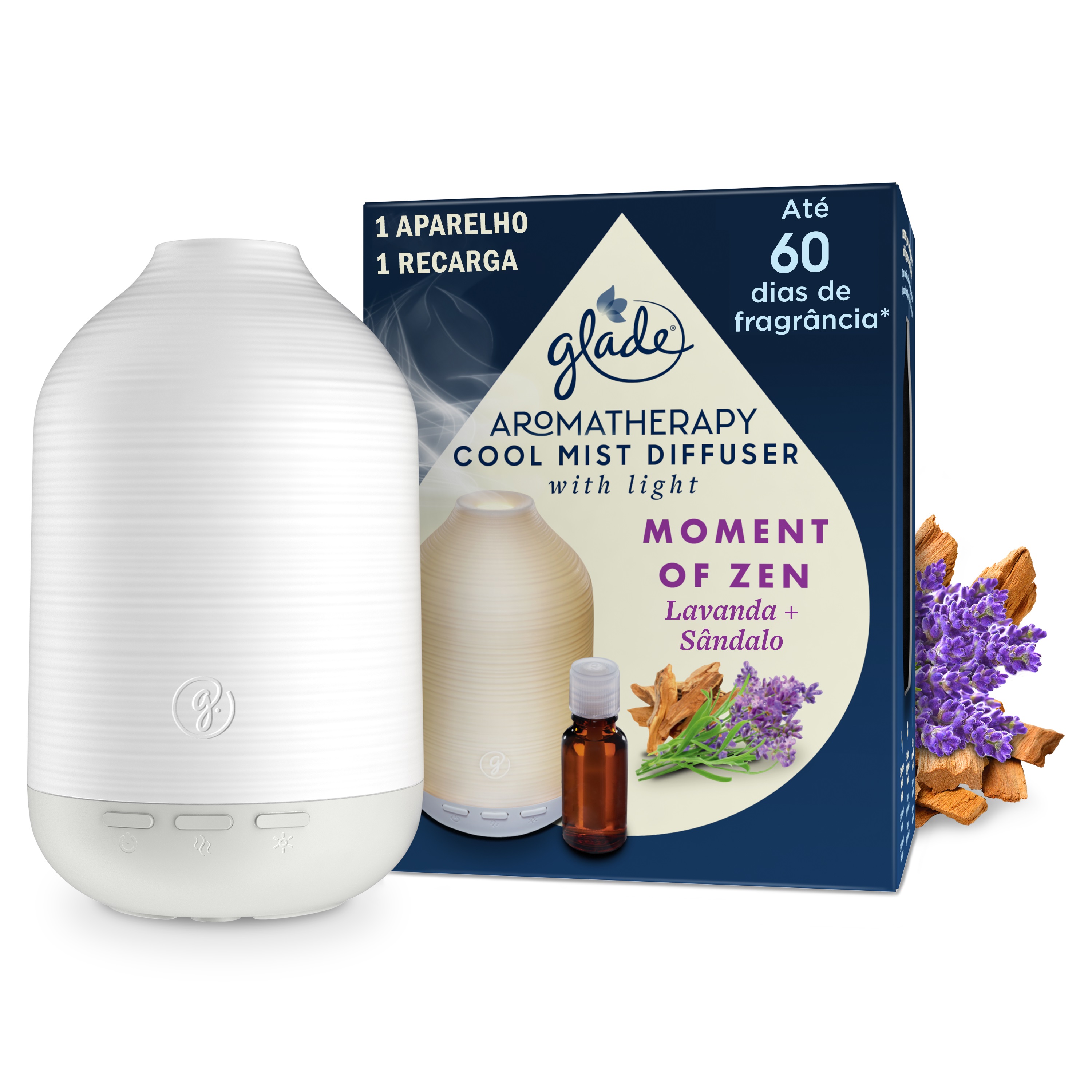 AMBIENTADOR APARELHO GLADE COOL MIST ZEN 1 UN