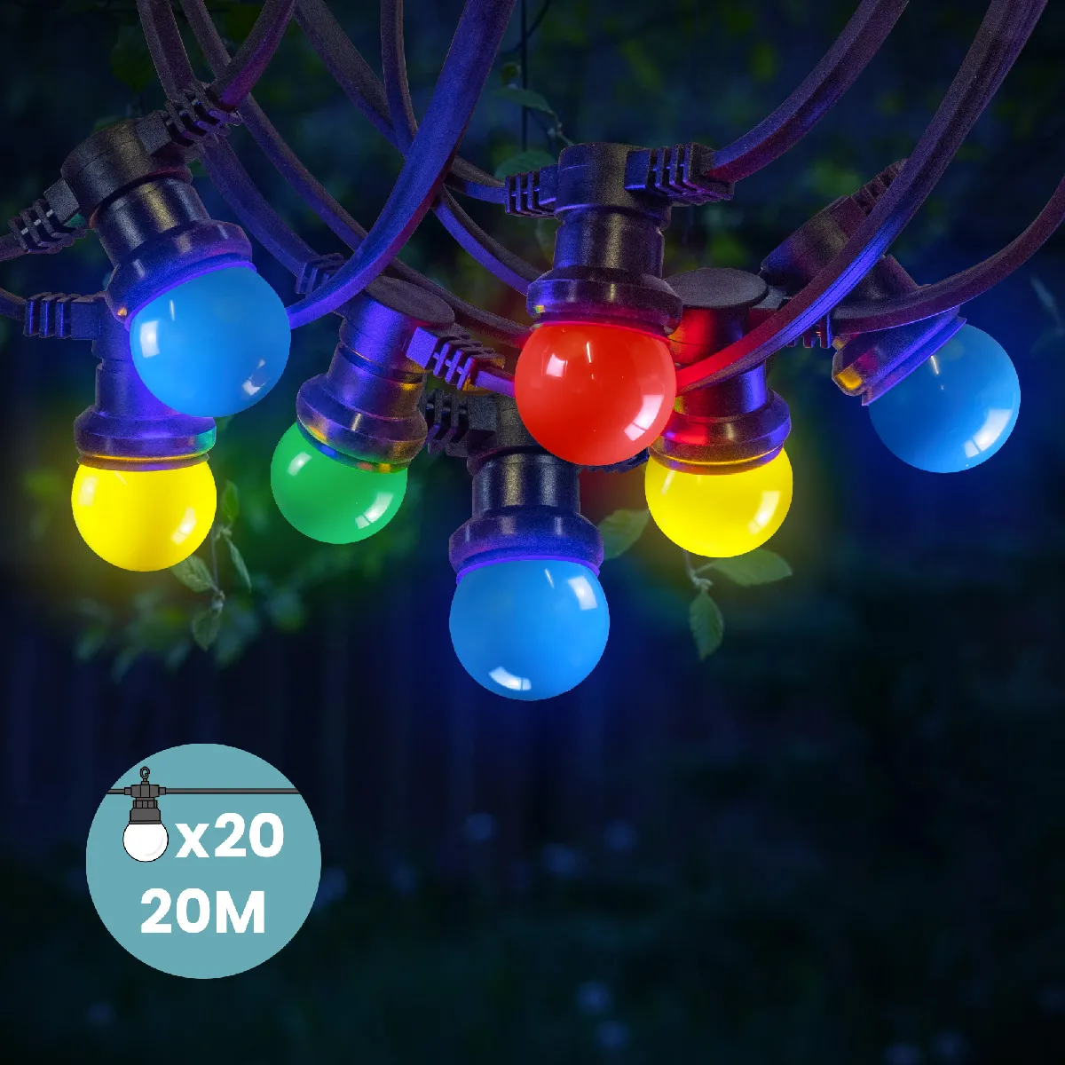 SkyLantern Kit Guirlande Guinguette 20M Multicolore