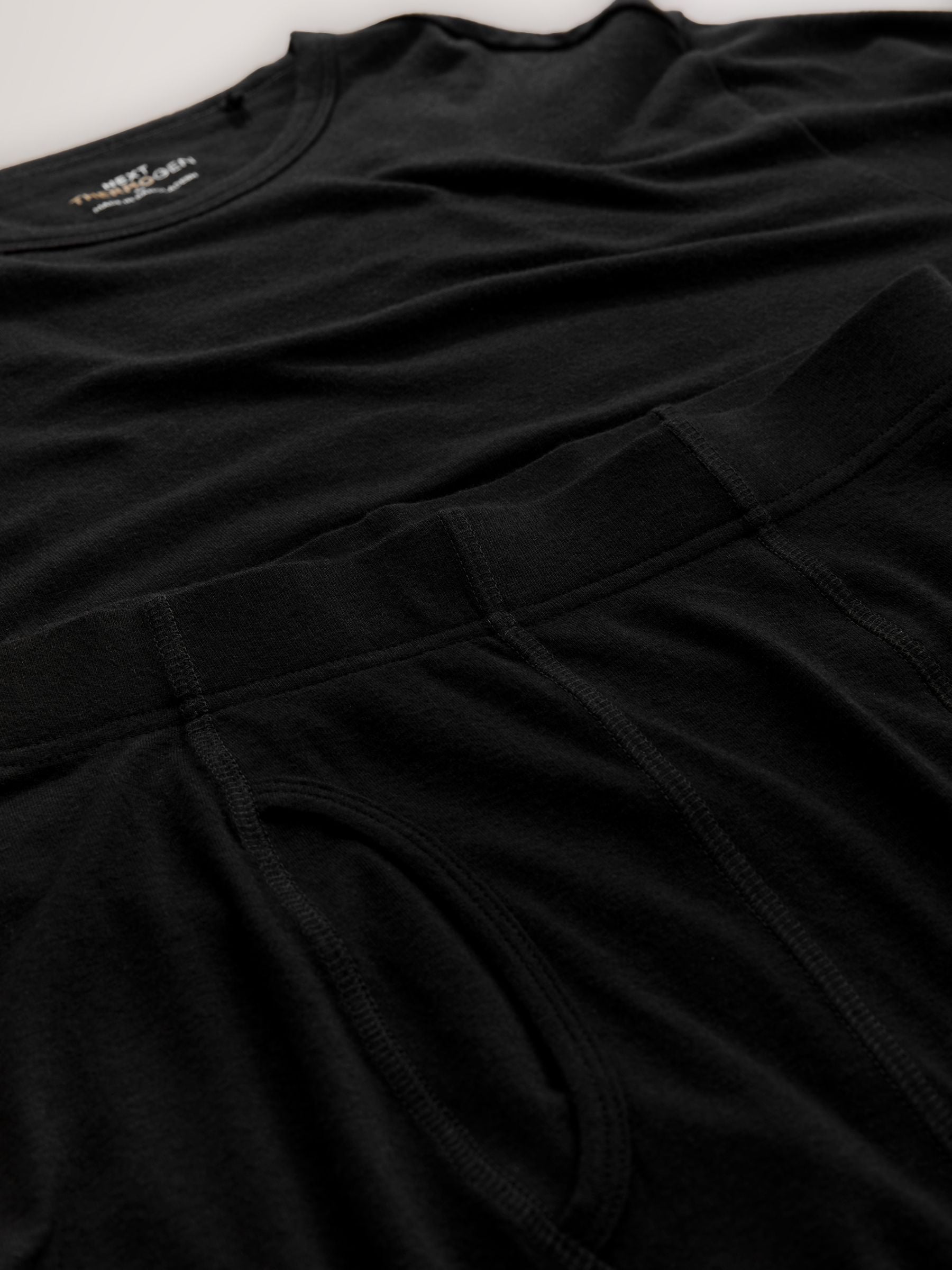 Zwart - Thermogen Long Sleeve Top and Leggings Set