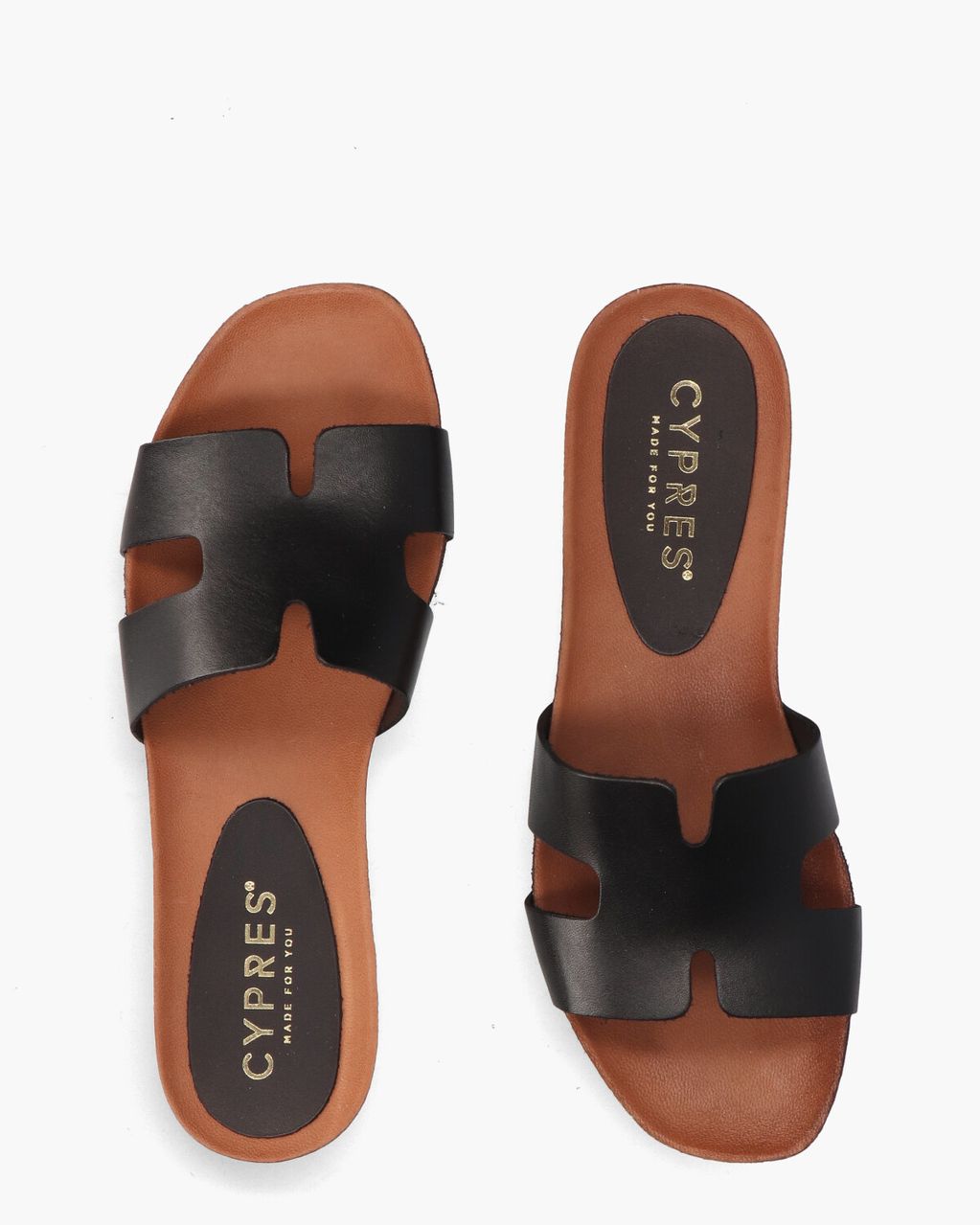 Cypres Rosy Zwart Damesslippers