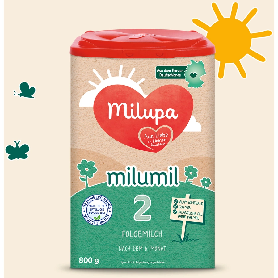 Milupa Folgemilch Milumil 2 4 x 800 g nach dem 6. Monat