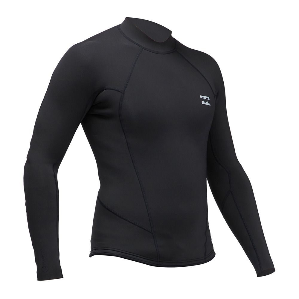 Billabong ABSOLUTE JACKET BACK ZIP - Top néoprène 2/2mm Homme black
