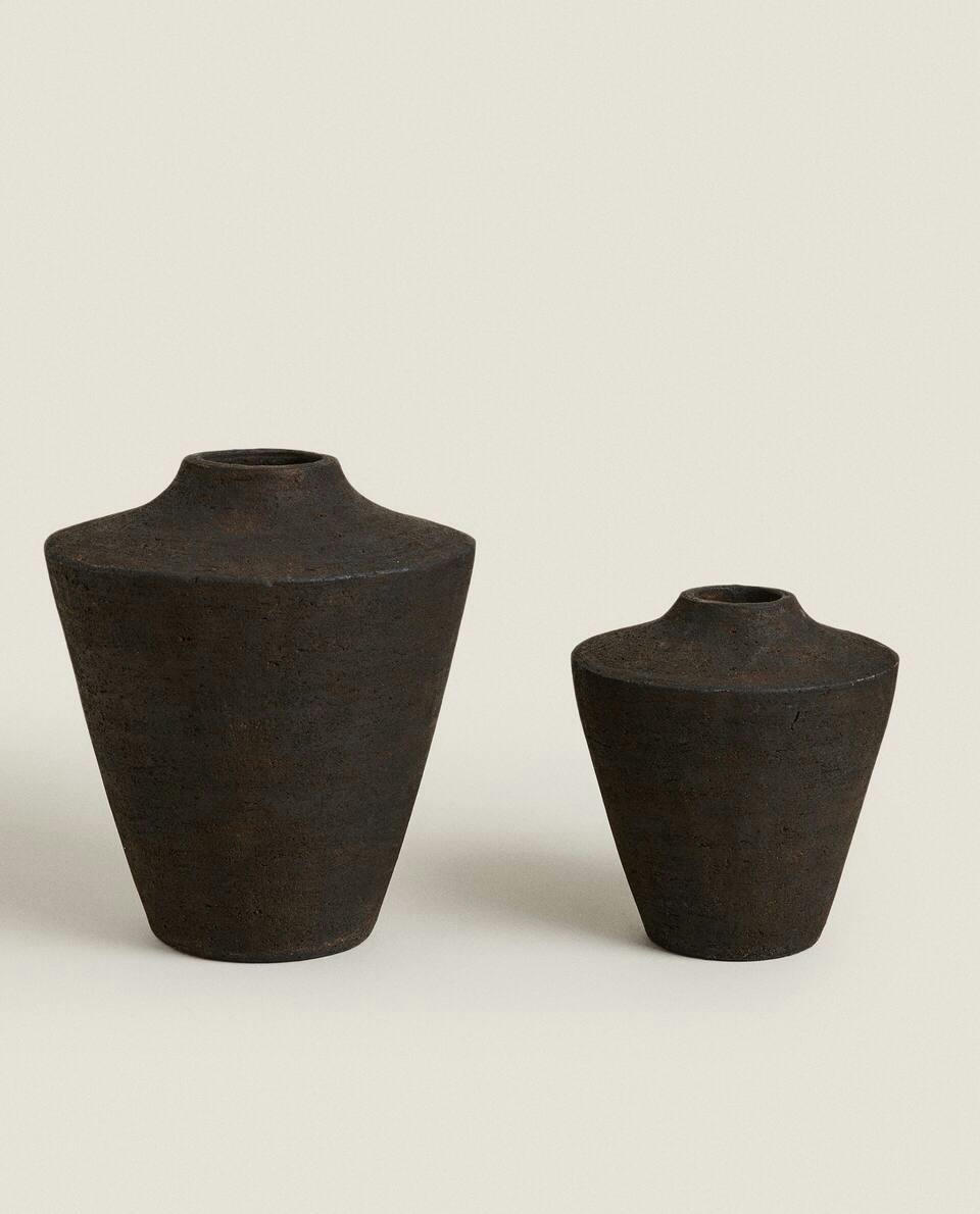 VASO DE TERRACOTA PRETA