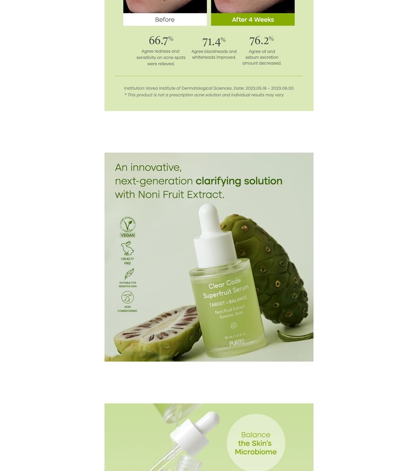 Purito SEOUL - Clear Code Superfruit Serum