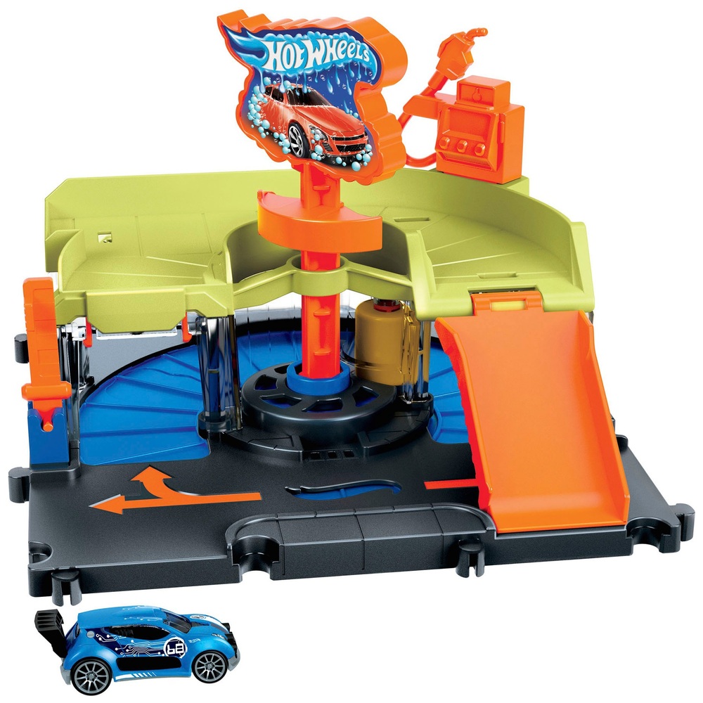 Hot Wheels City Downtown Express Autowaschanlage Spielset