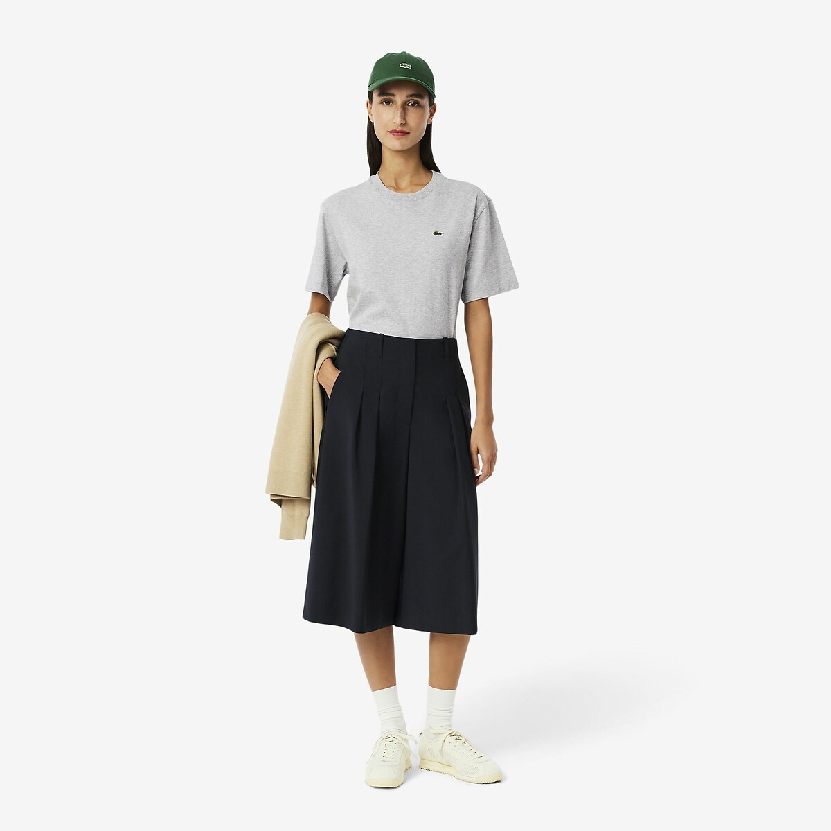 LACOSTE<br>Camiseta de gola redonda