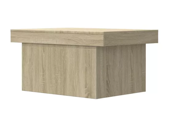 Table basse chêne sonoma 80x55x40 cm bois d'ingénierie