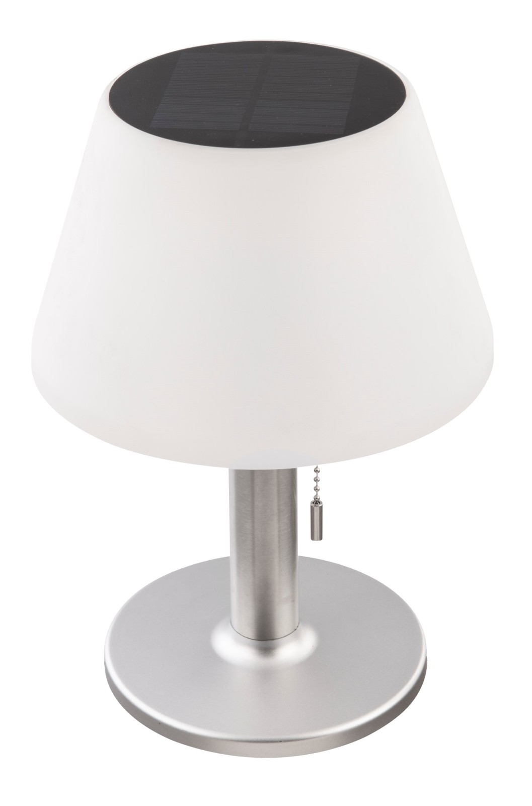 LED-Solarleuchte - weiß - Edelstahl