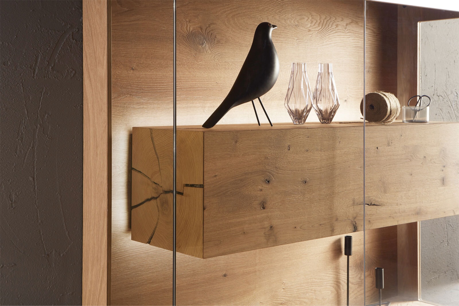 hartmann Highboard II CAYA 127 x 119 cm Kerneiche