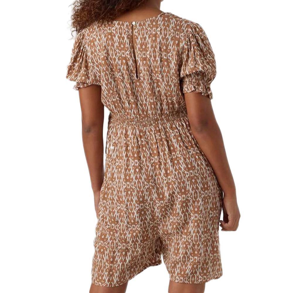 Mamalicious Combishort de Grossesse Marron/Blanc Femme Mamalicious Rita