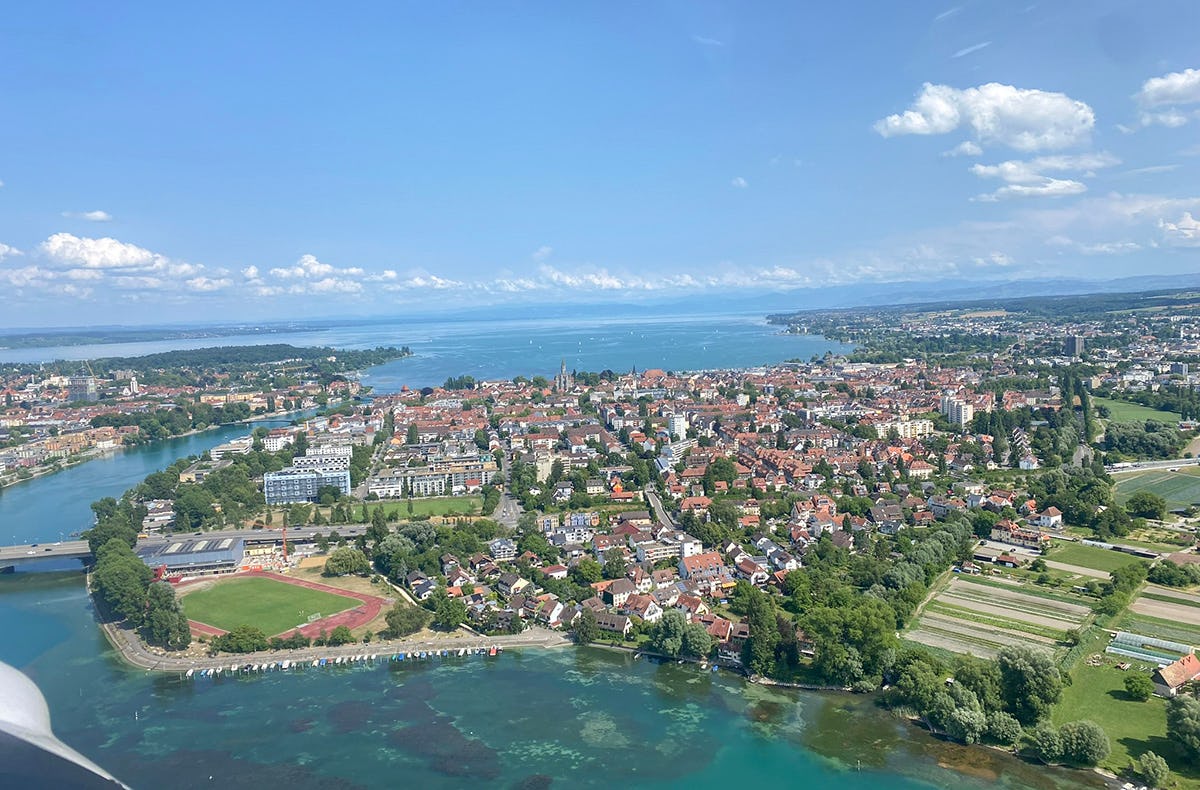 Rundflug Ultraleichtflugzeug Raum Bodensee