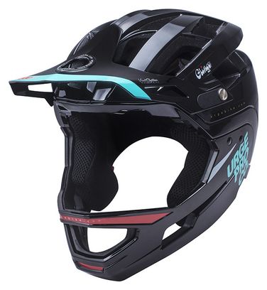 Casque avec Mentonière Amovible URGE Gringo de la Pampa Noir