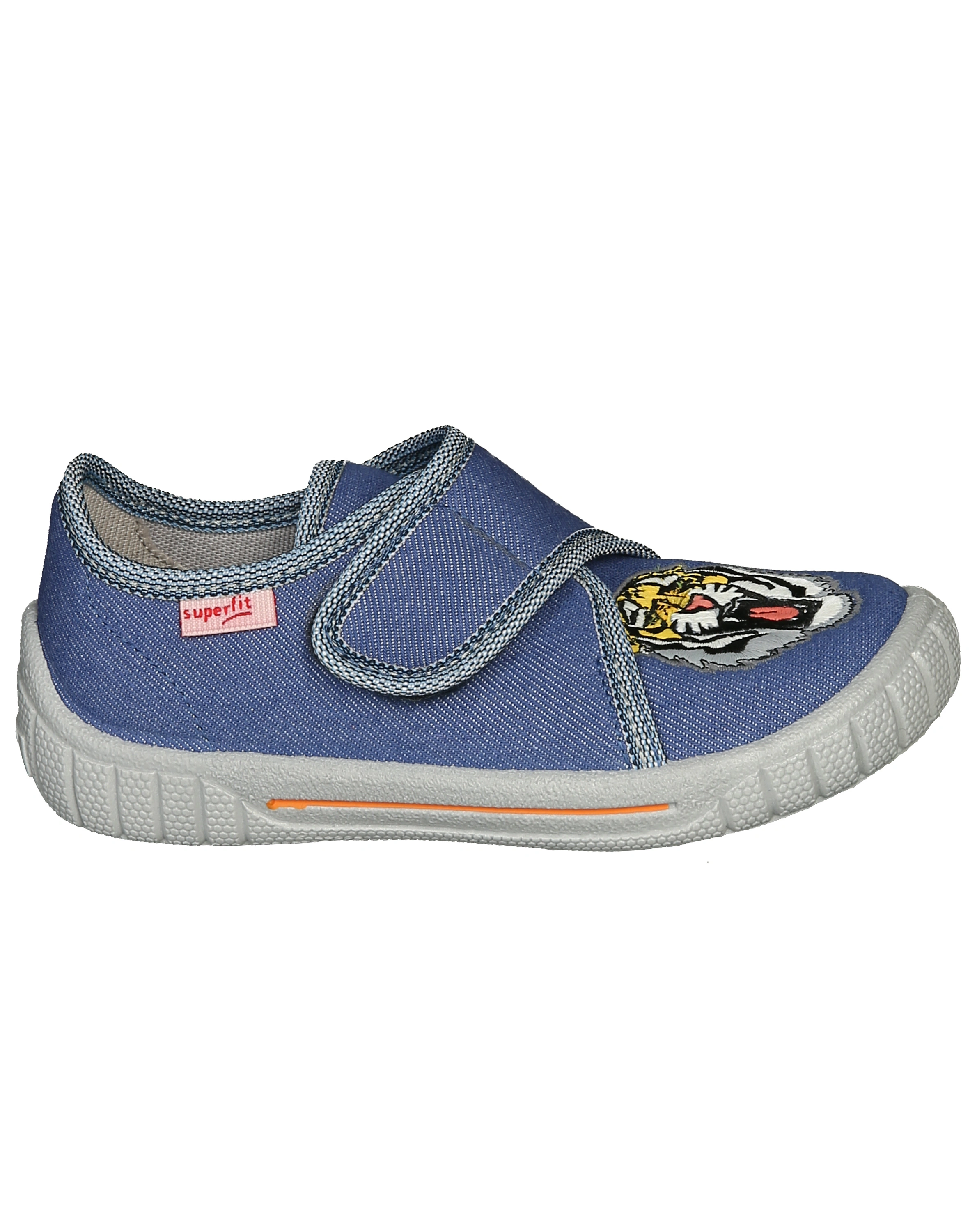 Klett-Hausschuhe BILL - TIGER in blau/grau
