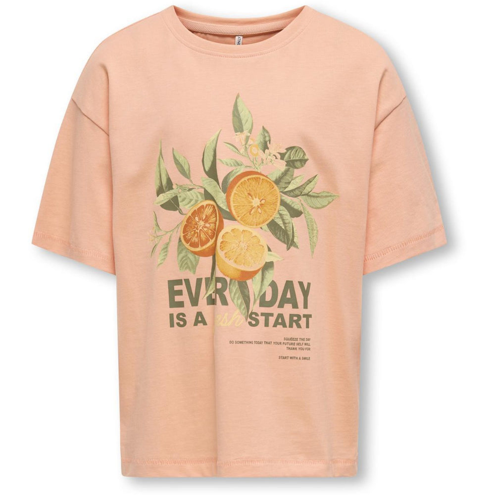 Køb kids ONLY Salmon Fresh Helen Life Loose T-Shirt Noos