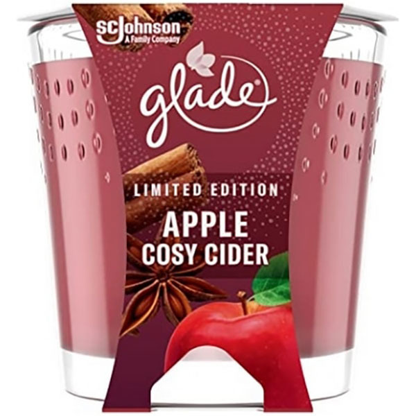 Glade Geurkaars Apple Cosy Cider 129 Gram