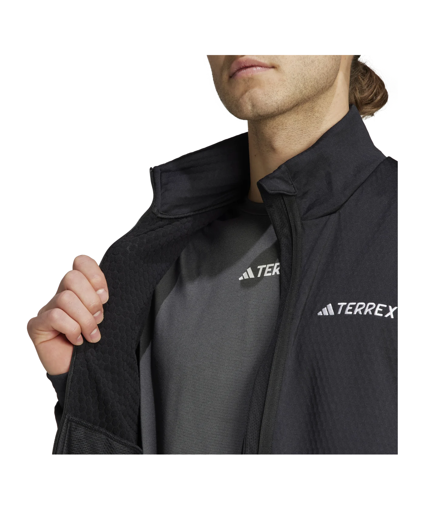 adidas Terrex Multi Light Fleece Jacke Schwarz Black