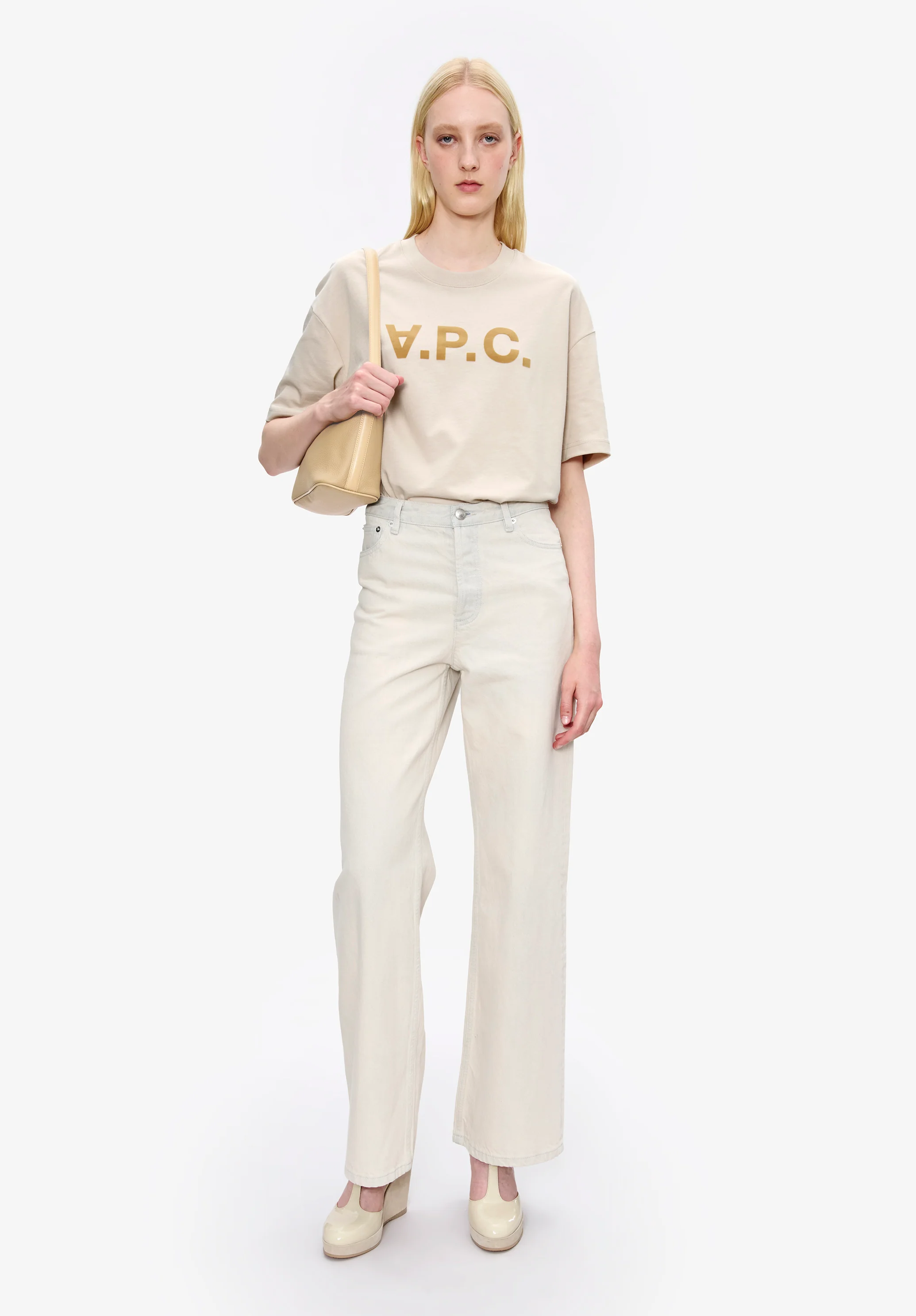 t-shirt ample manches courtes vpc - Ecru