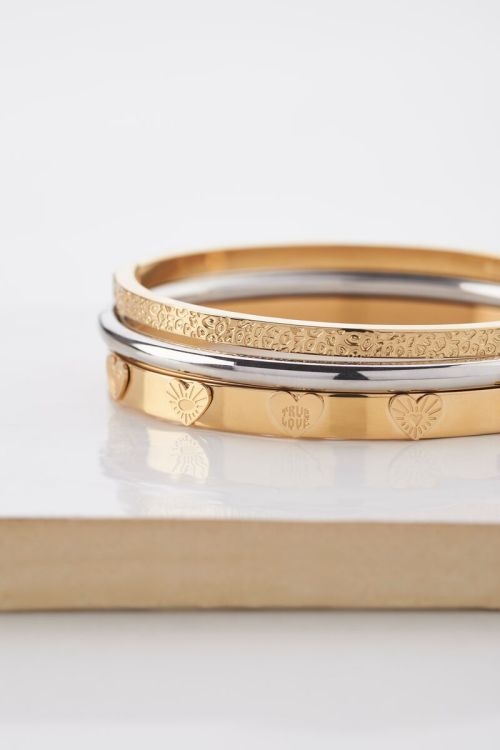 Candy bangle met hartjes