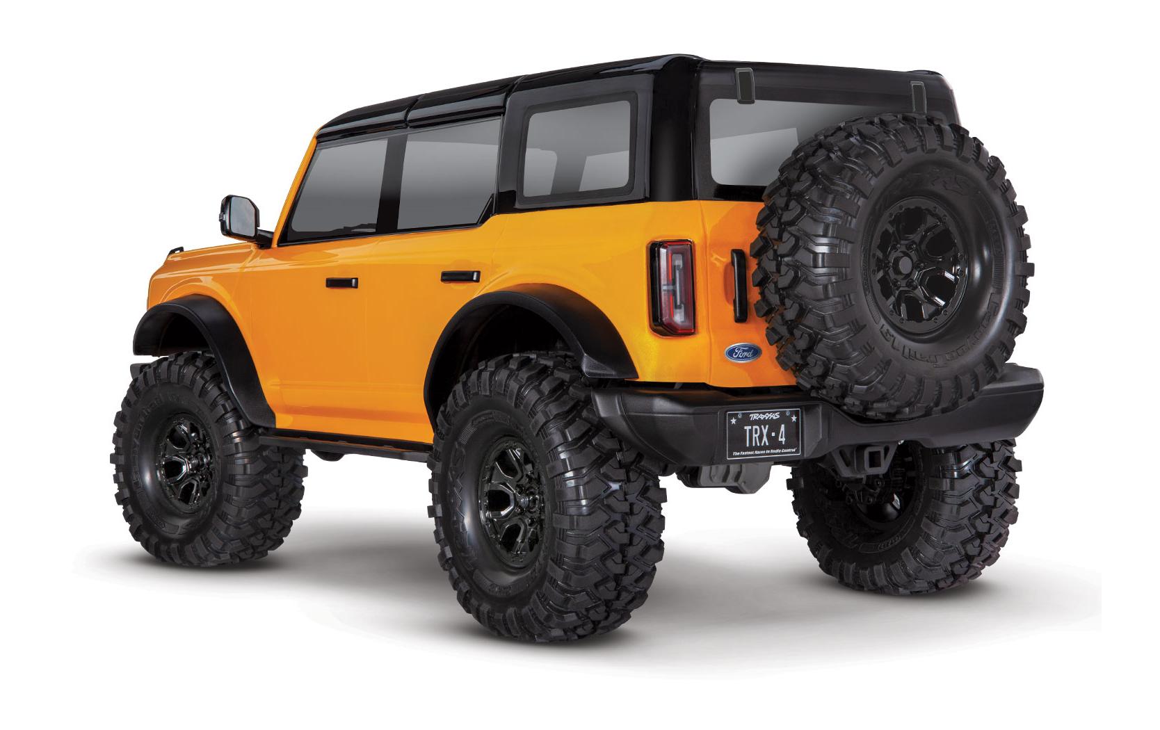Scale Crawler TRX-4 Ford Bronco 2021, Orange ARTR, 1:10<br>TRX-4 Rockcrawler mit 2-Gang Getriebe, Differentialsperre und offizieller 2021 Ford Bronco Karosserie