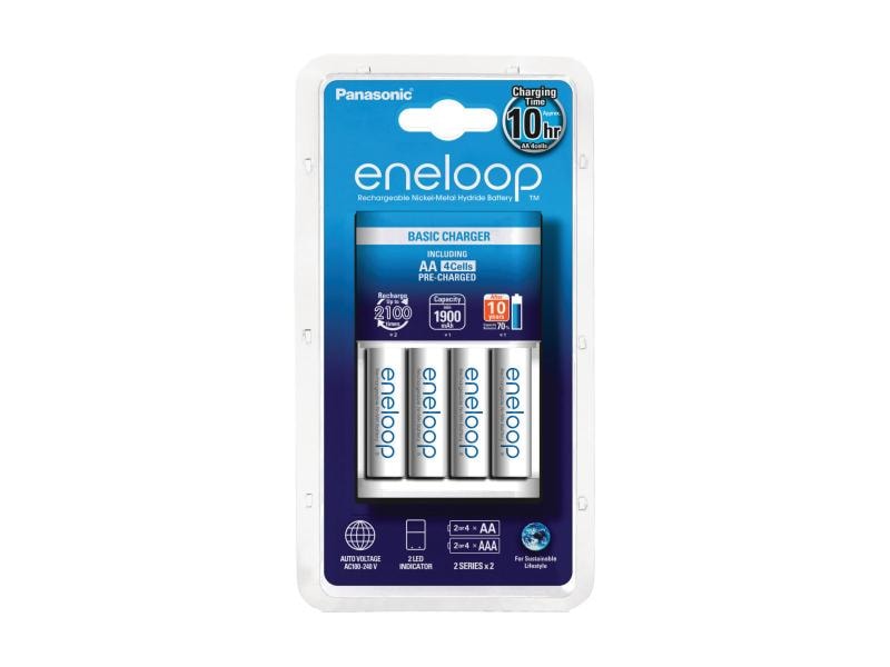 Panasonic Ladegerät eneloop BQ-CC51   4x AA 2000 mAh Mikroprozessorgesteuertes Ladegerät