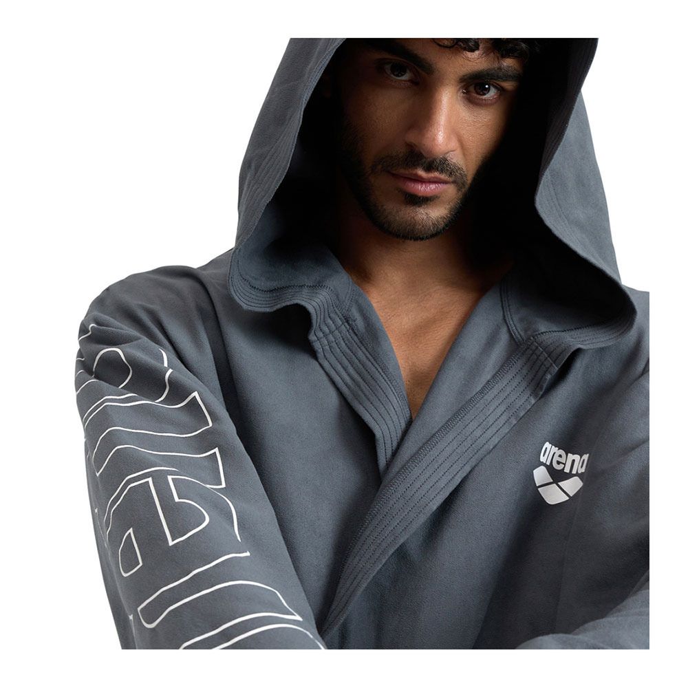 Arena ZEAL PLUS - Peignoir grey/white