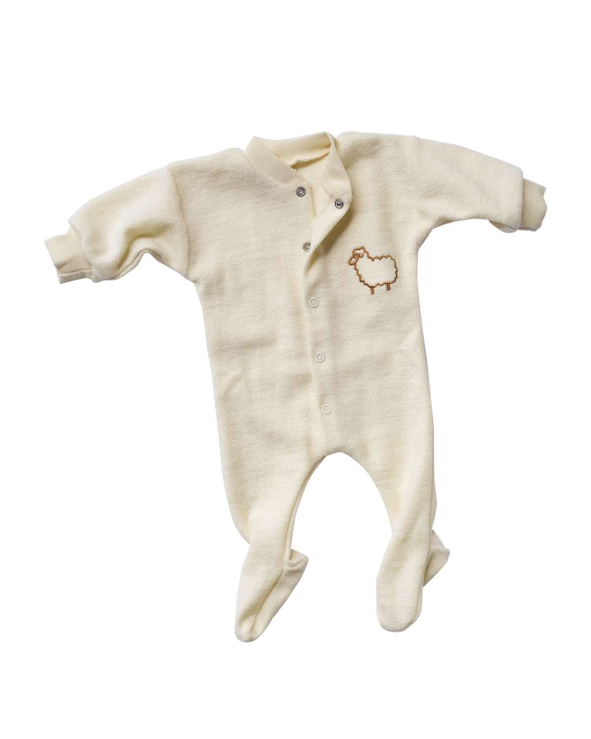 Ullpysj Baby m/ fot – 100% Ull-Frotte