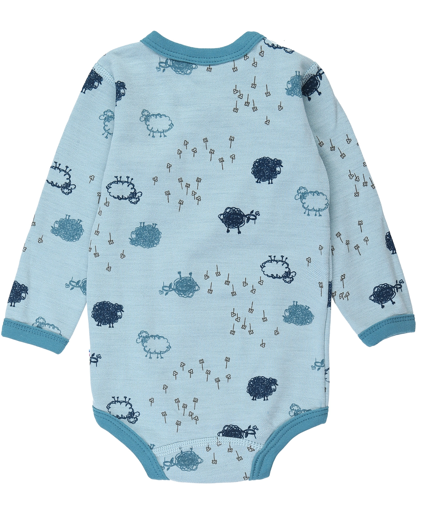 Wickel-Langarmbody 4039 SHEEP AOP in blue