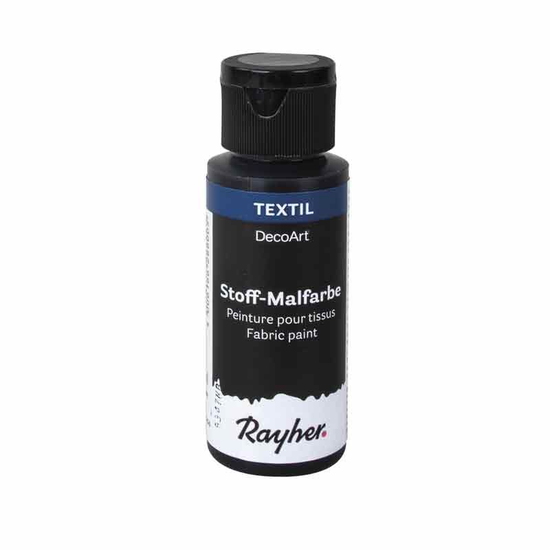 Peinture pour tissus 59 ml - noir