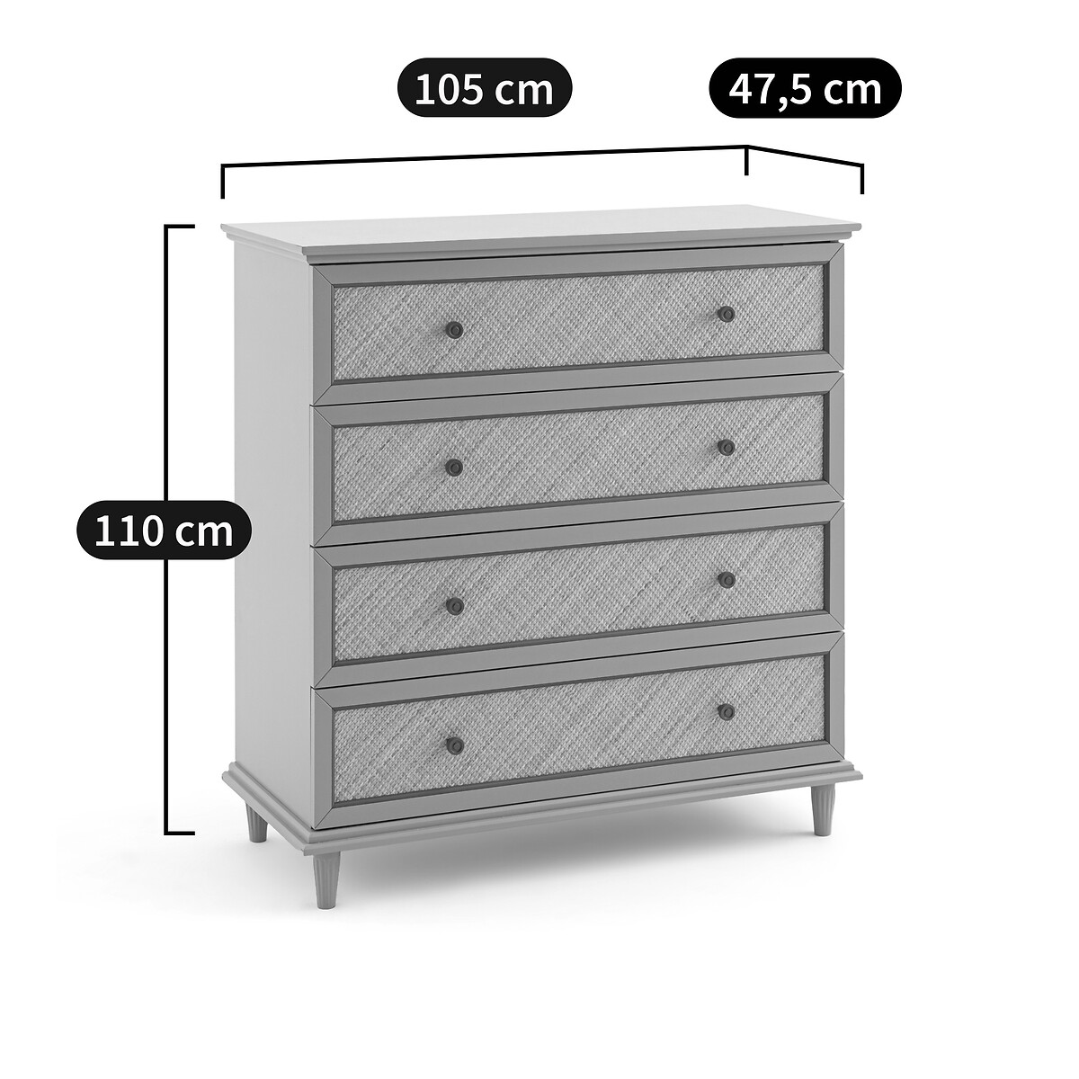 LA REDOUTE INTERIORS<br>Ladekast, 4 lades, Sidore