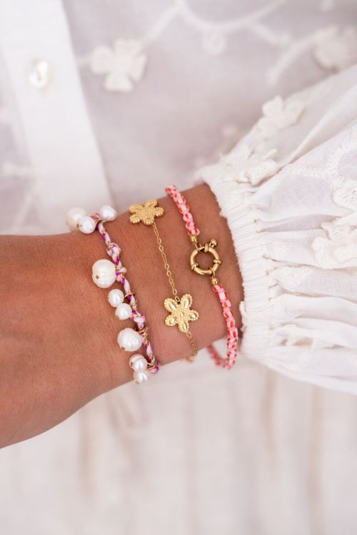 Island armband met parels