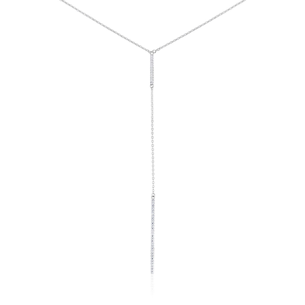 Collier De Dos Indigo Argent Oxydes