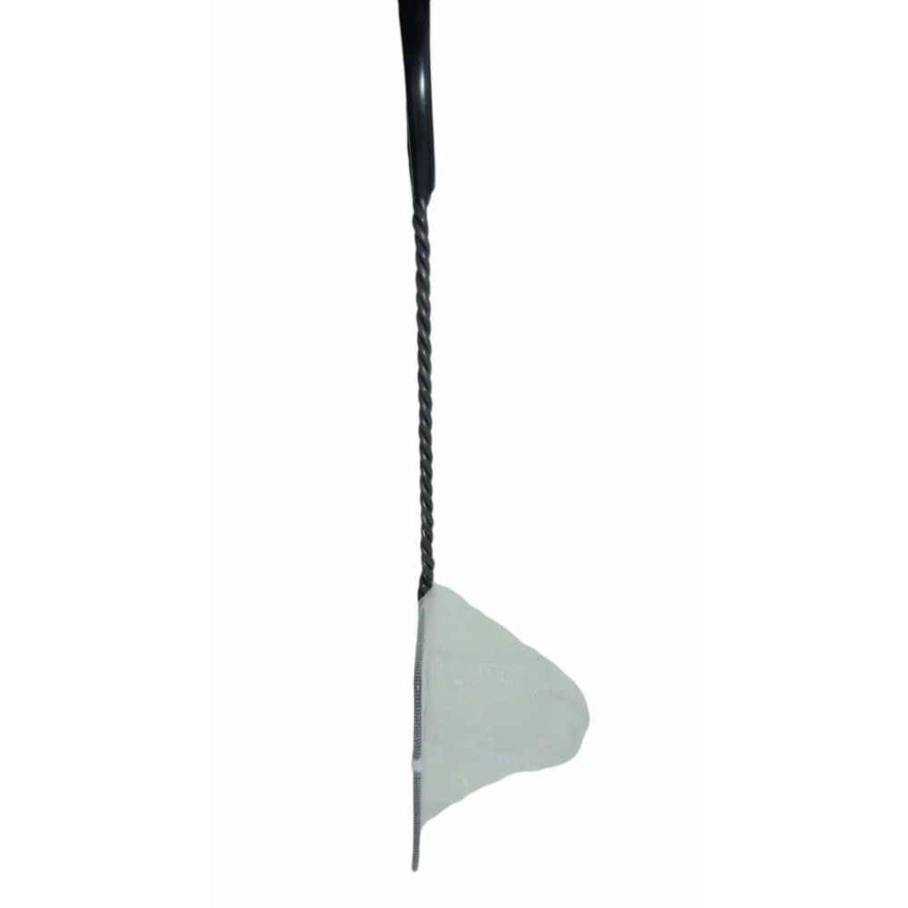 Epuisette filet blanc, maille fine, 12 cm x 11 x 37 cm, aquarium