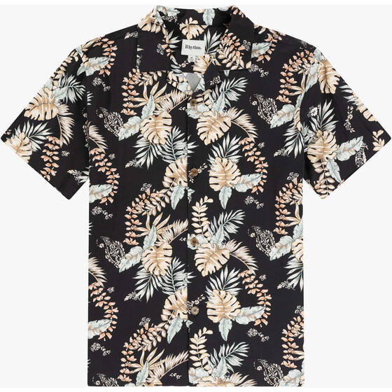 Rhythm Tropical Paisl SS Shirt Black Herren SU25