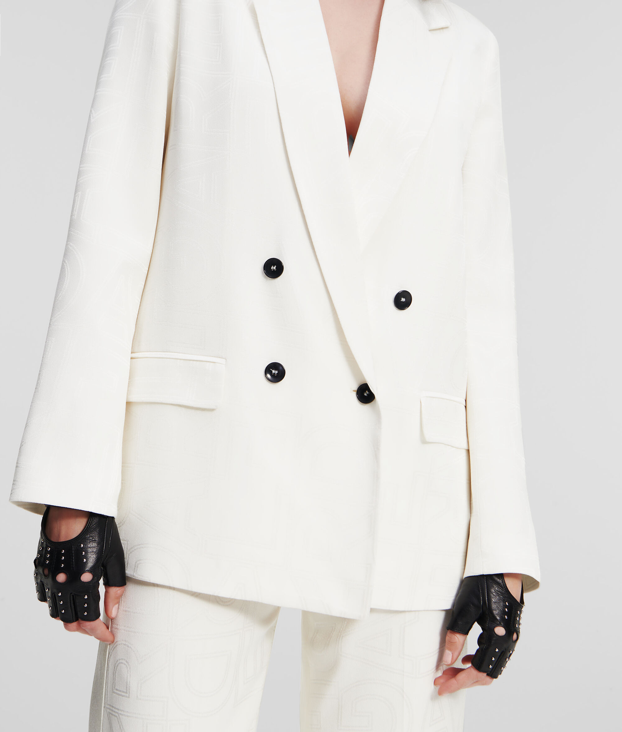 BLAZER HABILLÉ AVEC LOGO KARL