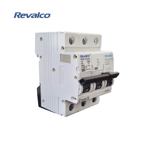 Revalco Iga 2P 40A C 10KA-PROT. Sobre T. Permanente de Acordo com os Padrões EN-50550
